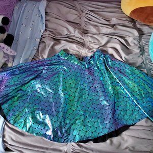 Holographic mermaid skirt